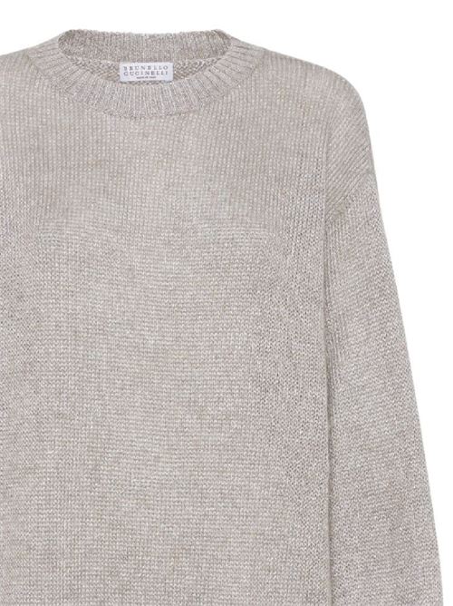 Rey knitted construction mélange knitwear Brunello Cucinelli | MLE727600C1432